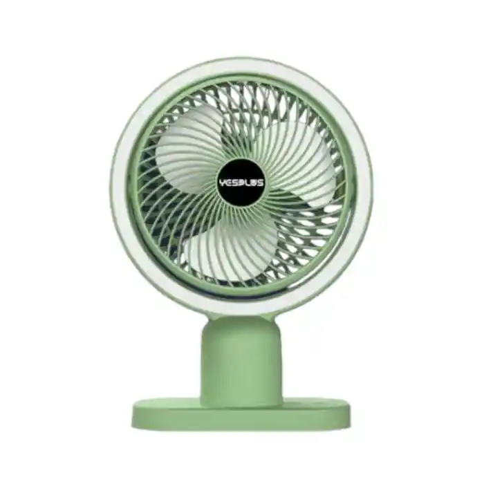 YesPlus YS-1608 Desktop Fan with Light Assorted Green Colours